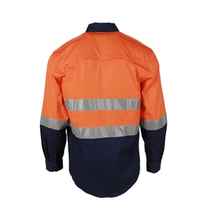 Áo Sơ Mi Nam phản quang Hi VIS Áo sơ mi bảo hộ lao động ngoài trời an toàn thông hơi khả năng hiển thị cao chống tia cực tím UPF 50 + dài tay mùa hè - Product Image 5