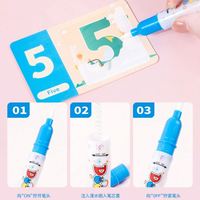 Cartes Flash Magiques à l'Eau pour Enfants : Apprentissage des Chiffres, des Alphabets et des Mots (26 Lettres ABC)