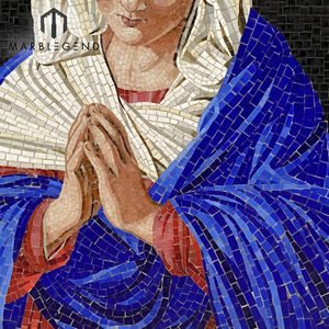 Diseño personalizado arte <span class=keywords><strong>de</strong></span> pared <span class=keywords><strong>de</strong></span> mosaico decoración religiosa monja <span class=keywords><strong>de</strong></span> mosaico <span class=keywords><strong>de</strong></span> vidrio arte Mural - Product Image 4