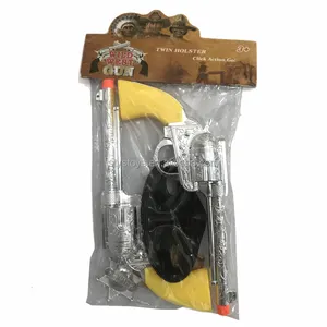 Selvagem Ocidental Cowboy Toy Gun Play Set Role Play Combate Twin Pistol Brinquedos Coldre Set