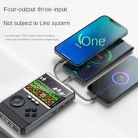 Console de jeu portable YUXU Q18 avec batterie externe 2-en-1 6000mAh, 500 jeux intégrés, prise en charge FC, mini arcade rétro nostalgique 480x320
