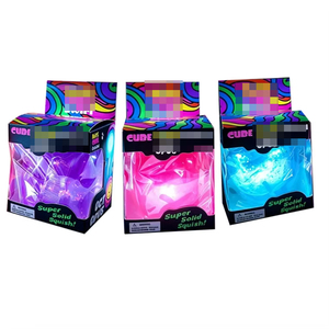 Wholesale Stress Ball Noctilucent Jellyfish Cube Squish <b>Toy</b> Soft Jelly Squeeze Stress Relief Fidget <b>Toy</b> Sensory <b>for</b> Kids <b>Adults</b> - Product Image 1