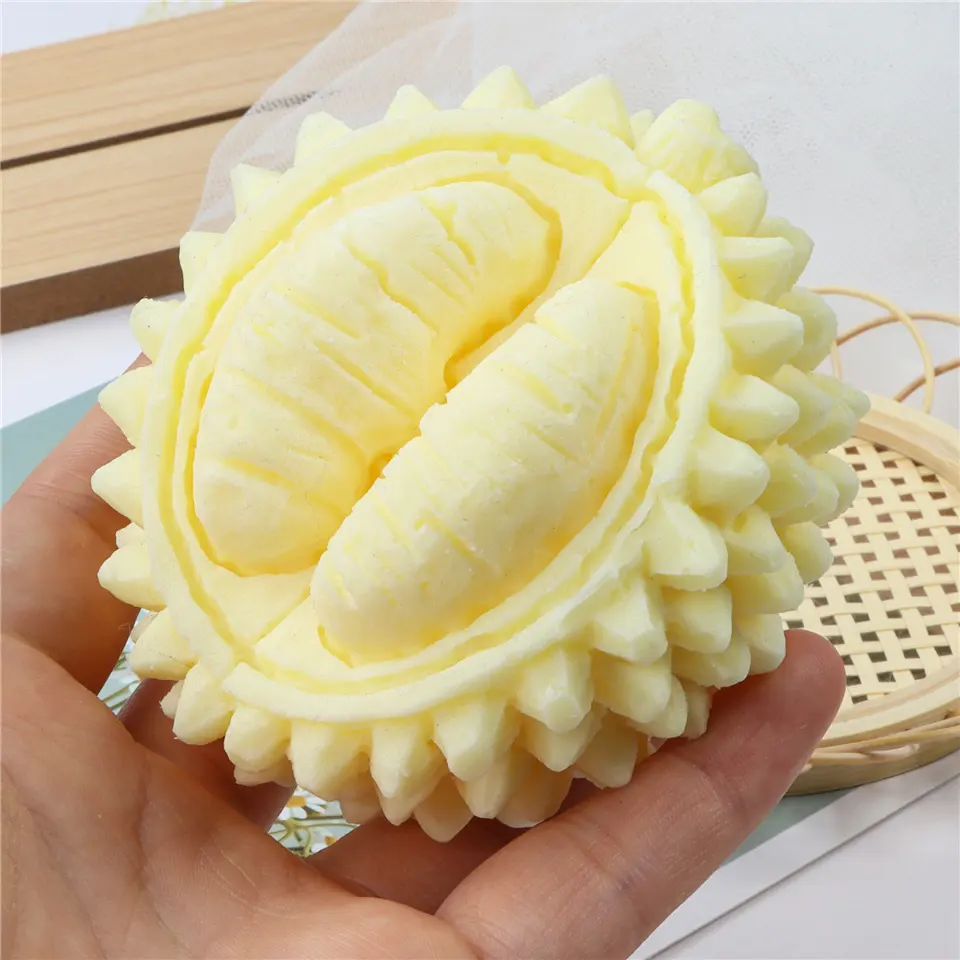 キングオブフルーツドリアンシリコン3Dステレオモールドシミュレーション楕円形キャンディームースケーキツールプラスタークラフトから石鹸型を作る