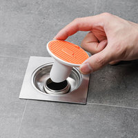 Cubierta de drenaje de baño antiolor de cocina de alta calidad, cubierta de colador de drenaje de suelo de ducha de baño, tapón de drenaje de suelo magnético de ballena