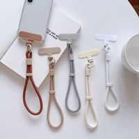 Dragonne universelle réglable en nylon de 6 mm pour téléphone portable avec patch de fixation