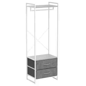 Tour de placard modulaire réglable à 6 niveaux avec espace de suspension de 2.2m Conception détachable pour les collections de vestes de salon - Product Image 3