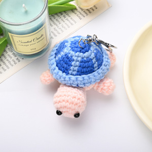 <span class=keywords><strong>Mini</strong></span> porte-clés tortue de mer verte fait à la main porte-clés au Crochet écologique avec des animaux de mer tricotés en <span class=keywords><strong>laine</strong></span> douce petits cadeaux mignons - Product Image 5