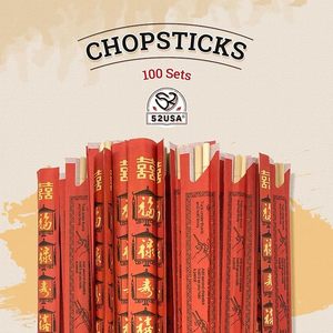 <span class=keywords><strong>Palillos</strong></span> Desechables de Bambú Envueltos Individualmente, <span class=keywords><strong>Palillos</strong></span> Chinos Fu Lu Shou Xi <span class=keywords><strong>para</strong></span> Bodas, Fiestas, Restaurantes, <span class=keywords><strong>Comida</strong></span> <span class=keywords><strong>para</strong></span> Llevar - Product Image 1