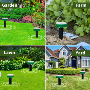 X-Pest 2024 Factory <strong>Newest</strong> Solar Sonic Waves Mole <strong>Repeller</strong> Outdoor Ultrasonic Rat Repellent Garden <strong>Mouse</strong> Gopher Repellent - Product Image 6