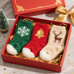 Lot de bas de Noël en feutre avec logo personnalisé Cadeaux d'entreprise en vrac pour les employés Père Noël <span class=keywords><strong>secret</strong></span> au bureau - Product Image 4