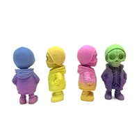 Nouvelle Poupée Squelette d'Halloween Transfrontalière Imprimée en 3D PLA, Décoration Créative, Accessoire de Scène d'Ambiance, DIY Abstrait