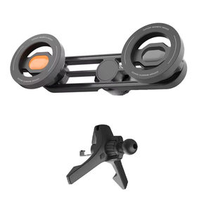 Soporte magnético dual para teléfono con ventosa y cabezal esférico de 17 mm para coche - Product Image 1