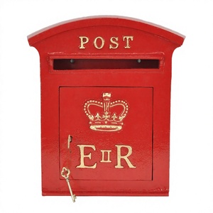 Deux boîtes aux lettres de luxe en aluminium coulé et en tôle métallique sur mesure, couronne royale, à prix raisonnable, fabriquées en Inde - Product Image 1