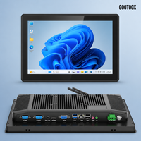 Panel PC Industrial de 12.1/13.3/15/15.6/21.5 Pulgadas, Computadora Táctil Todo en Uno Integrada Sin Ventilador con Win7/Win10/Linux, SSD de 64GB-512GB