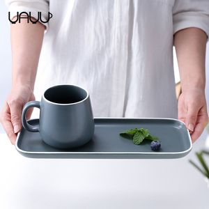 Vendita calda un pezzo stile nordico grigio opaco <span class=keywords><strong>colazione</strong></span> <span class=keywords><strong>porcellana</strong></span> caffè mugds <span class=keywords><strong>set</strong></span> di stoviglie/ceramica <span class=keywords><strong>set</strong></span> da cena per la casa o regalo - Product Image 4