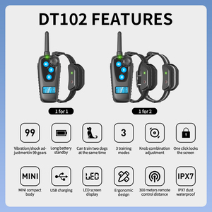 Collar de Adiestramiento para Perros Medianos/Grandes, Impermeable IPX7, de Silicona, con Sonido, Vibración y Electricidad Estática, con Más de 20 Horas de Duración de la Batería - Product Image 5