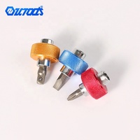Qixin personalizado al por mayor 3 piezas en 1 pequeña pulgada enchufe de trinquete y ranura CRV Llaves hexagonales Bit Set Finger Grip Driver