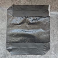 Sac tissé noir personnalisable Sacs à fond carré en polypropylène Sac de ciment Sac de 20 25 50 kg pour sac d'emballage de poudre de mastic mural