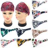 Bandeau élastique en coton pour les cheveux pour femme, Boho, personnalisé, pour le sport, le Yoga, l'été, accessoires de coiffure, 2020