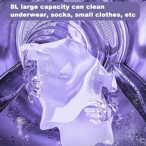 Portable 9L <b>Mini</b> Washing Machine with Dryer Electric Single Tub Washer and Dryer Plastic Housing - Product Image 4