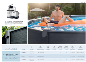 Ensemble de <span class=keywords><strong>piscine</strong></span> à panneaux INTEX 26384 15FT8IN X 49IN GRIS <span class=keywords><strong>GRAPHITE</strong></span> 2025 - Product Image 2