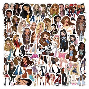 55 Uds Bratz Graffiti pegatinas Notebook equipaje decoración pegatinas impermeable niños pegatina al por mayor - Product Image 4