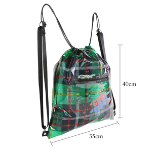 Mochila con cordón Bolsas Bolsa de gimnasio deportivo para mujeres Hombres Mochila deportiva al aire libre con cierre de cordón - Product Image 3
