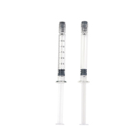 Seringue en verre Luer Lock de 2 ml et 2,25 ml pour l'emballage de concentrés d'huile distillée