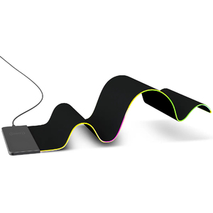 Logotipo personalizado Extra largo Gaming Accesorios de escritorio Ultra suave grande ergonómico 15W cargador inalámbrico rápido RGB LED alfombrilla de ratón - Product Image 6