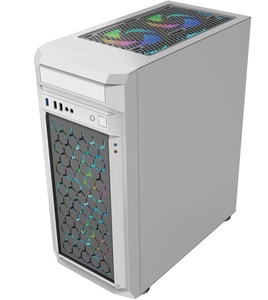 高品质游戏电脑外壳白色高端桌面中央处理器电脑机箱 - Product Image 5