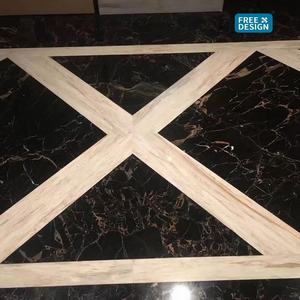 بلاط رخامي أسود مصقول حديث كبير الحجم للاستخدام الفندقي، منشأ صيني، سماكة 20 مم، مقاس مخصص - Product Image 5