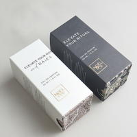 Boîte à fermeture automatique en papier texturé personnalisé, carton d'emballage en feuille d'or rose pour la marque DTC