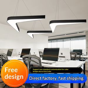 Lámparas Colgantes LED Comerciales de Acero Inoxidable con Control Táctil, Diseños Únicos, Forma de Flecha de Cola de Golondrina, para Gimnasios y Salas de Juegos - Product Image 6