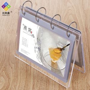 Support de calendrier vertical en acrylique en forme de V avec grand anneau métallique pour bonbons, cadeaux ou achats - Product Image 1