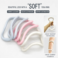 Anillo de Yoga Mágico Suave para Pilates, Entrenador para Adelgazar Piernas, Círculo de Fitness para Estirar Hombros, Cuello y Espalda