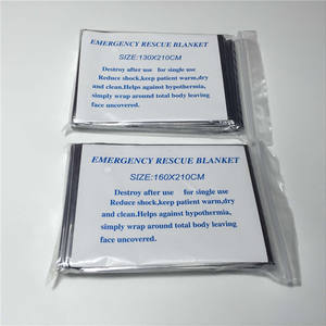 Manta térmica de emergencia, saco de dormir de aluminio reflectante de 130x210cm para supervivencia, botiquín de primeros auxilios, uso en exteriores - Product Image 5