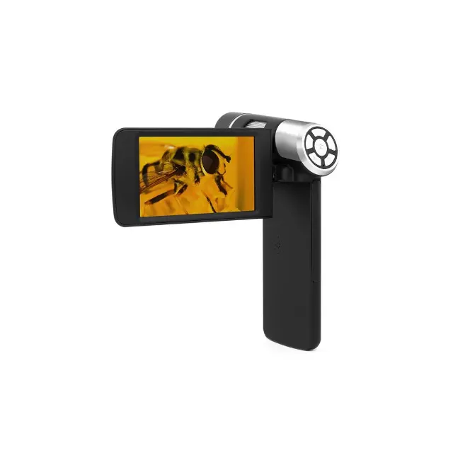 USB Digi-tal กล้องจุลทรรศน์ 4 นิ้ว LCD แบบพกพาแว่นขยาย Ca-mera 2MP H-D Sen-sor สําหรับบัดกรีเหรียญเครื่องประดับสนับสนุน PC AD203