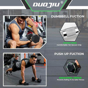 Haltères hexagonaux 2026 pour <span class=keywords><strong>musculation</strong></span> 2,5KG-50KG en caoutchouc, fer et acier, écologiques, pour usage manuel et des bras, pour la maison - Product Image 5