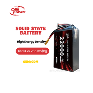 Venta caliente 22000mAh Batería de iones de litio de larga duración 249Wh/Kg 20C/6S/12S/14S/18S/24S Batería de estado sólido para Drone - Product Image 1