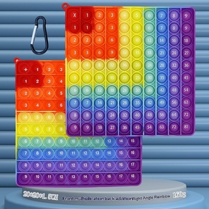Tavola di Moltiplicazione Digitale 12X12 ad Angolo Retto Arcobaleno Giocattolo Educativo in Silicone con Funzione Press-and-Play - Product Image 4