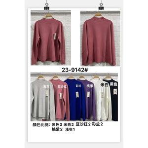 Maglioni Premium da donna in maglia a colori assortiti con stampa di moda Logo frontale Casual per l'acquisto all'ingrosso all'ingrosso in autunno - Product Image 1