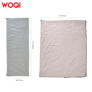 Sac de couchage Woqi Envelope gris clair 0,5 kg en nylon respirant et compact pour adultes et enfants, idéal pour les voyages en sac à dos - Product Image 5