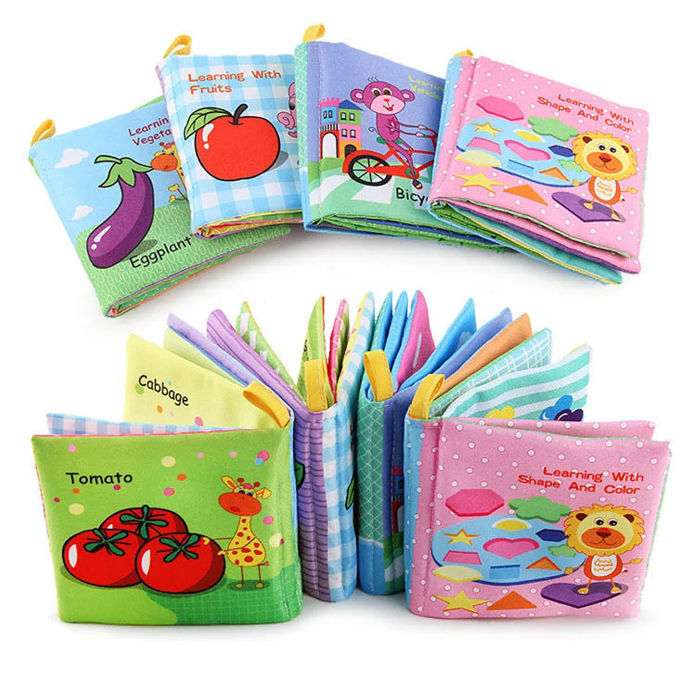 Book Cloth Cover Soft Baby Fabrics Sample Tail Sublimation Catalog Leather Refillable Catalogue Display Fabric Books For Kids