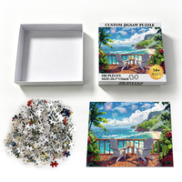Produsen Custom1000 500 Pcs Puzzle Jigsaw Natal Sesuaikan Desain Anda dengan Kotak Puzzle Jigsaw Kustom untuk Dewasa