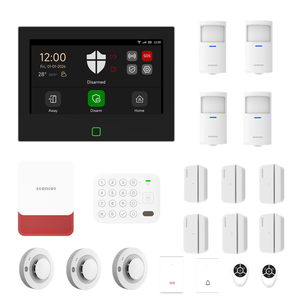 Kit <span class=keywords><strong>de</strong></span> système d'alarme domestique Staniot Secpanel 7, application Tuya, WiFi <span class=keywords><strong>sans</strong></span> <span class=keywords><strong>fil</strong></span>, <span class=keywords><strong>détecteur</strong></span> <span class=keywords><strong>de</strong></span> <span class=keywords><strong>mouvement</strong></span> PIR, sirène extérieure/intérieure pour la sécurité domestique - Product Image 1