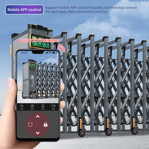 Industrial Retractable <strong>Gates</strong> Driveway <strong>Gate</strong> Accordion Barrier <strong>Gate</strong> Sliding <strong>Gates</strong> Fencing <strong>Gate</strong> <strong>for</strong> School Factory Retractable <strong>Gate</strong> - Product Image 3