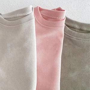 Conjunto Deportivo de Algodón Orgánico Acanalado para Niños, Conjuntos de Ropa para Niños Pequeños, Conjunto de Sudadera para Niños, Conjuntos Deportivos Personalizados de Punto para Niños - Product Image 2