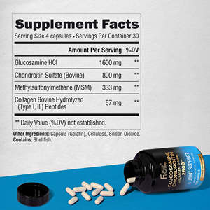 Alta Qualidade Glucosamina Condroitina 2800 mg Suplemento Com MSM e colágeno para adultos Suporte Comprimidos de Glucosamina Saúde Conjunta - Product Image 5