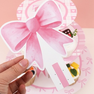 Microstar Réutilisable Arc <span class=keywords><strong>Cupcake</strong></span> Stand Belle Gâteau Dessert Titulaire Affichage pour Baby Shower Anniversaire Décorations - Product Image 4