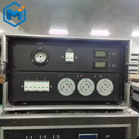 Boîtier métallique de distribution d'énergie à montage en rack 3U de 19 pouces avec voltmètre Boîtes de distribution monophasées